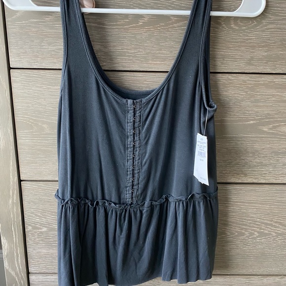 American Eagle Outfitters Tops - American Eagle black peplum tank size XS NWT